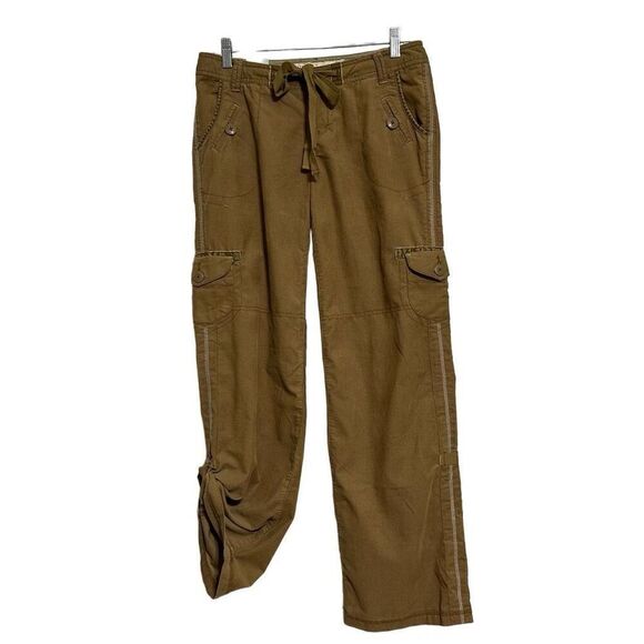 NWT Mossimo Supply Co. Pants Womens Size 9 Brown Low Rise Relaxed Corduroy Cargo - Picture 5 of 9